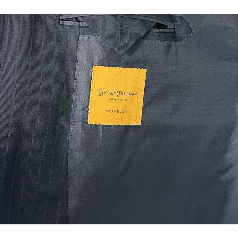 Hickey‎ Freeman Beacon Zegna Micronosphere Wool Mens Suit Size 50R 46X27 - Picture 8 of 10
